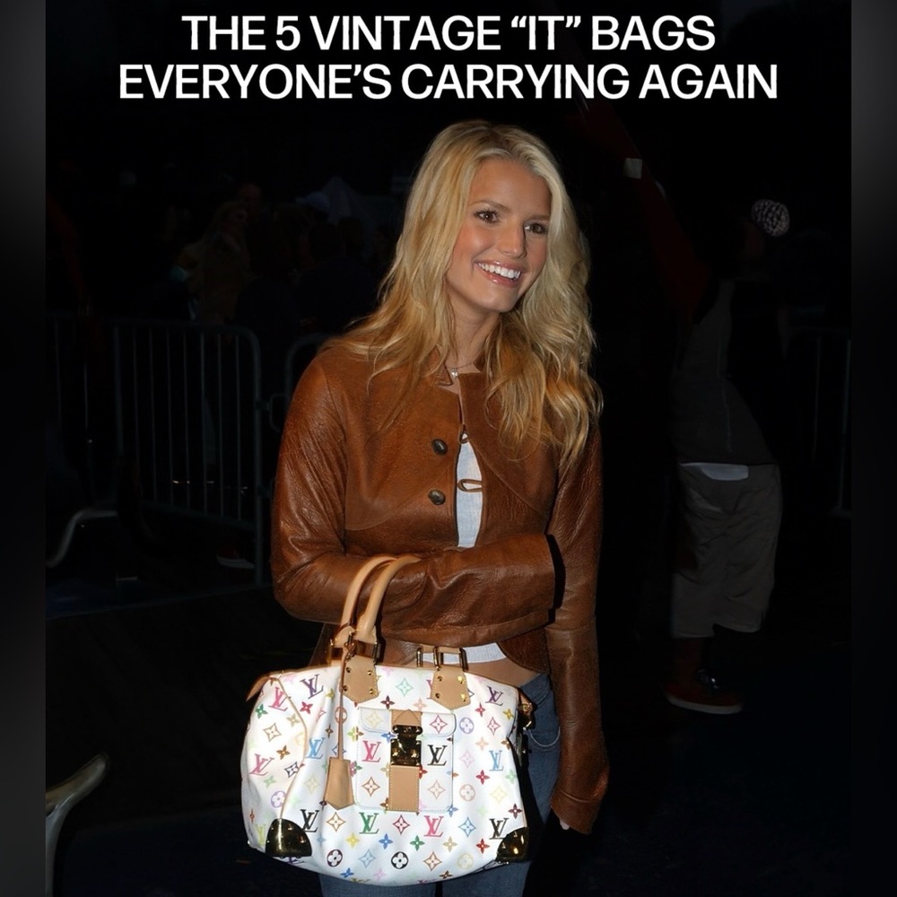 Louis Vuitton Murakami Multicolor Speedy 30 White Monogram Bag Vintage Rare - Picture 16 of 16